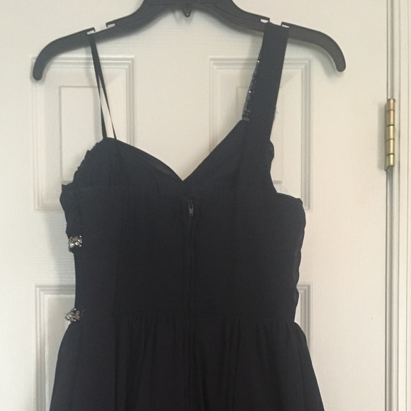 Sweet, short navy blue formal dress - Picture 3 of 6