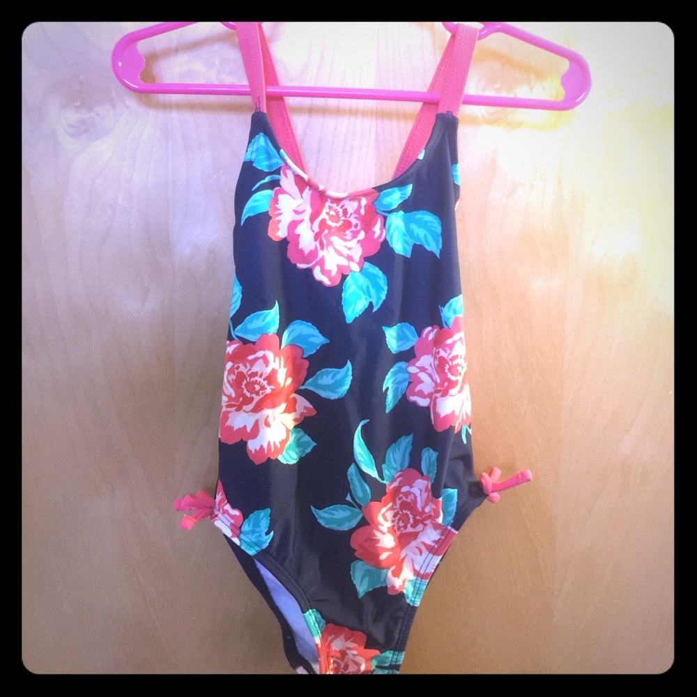 Carters Girls Floral Swimsuit One-Piece Size 3T