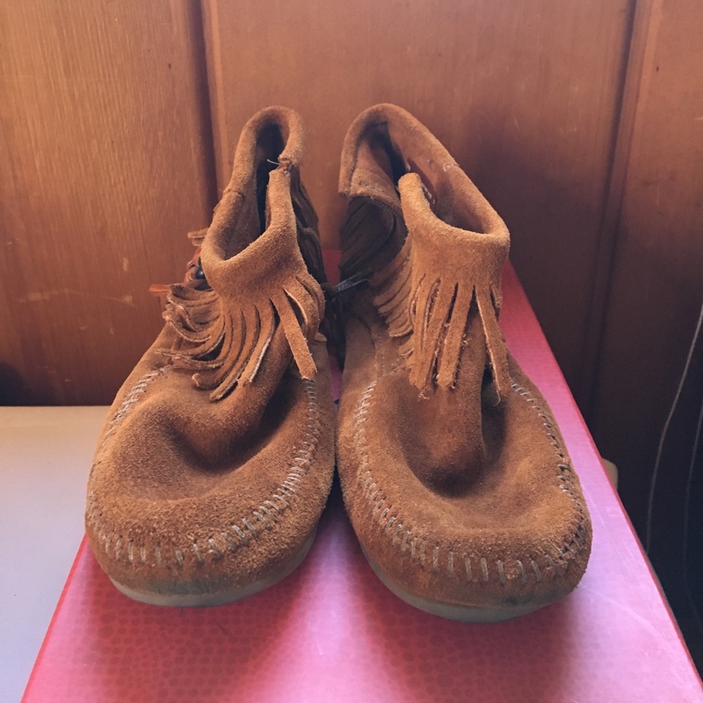 Cute ankle moccasins boots