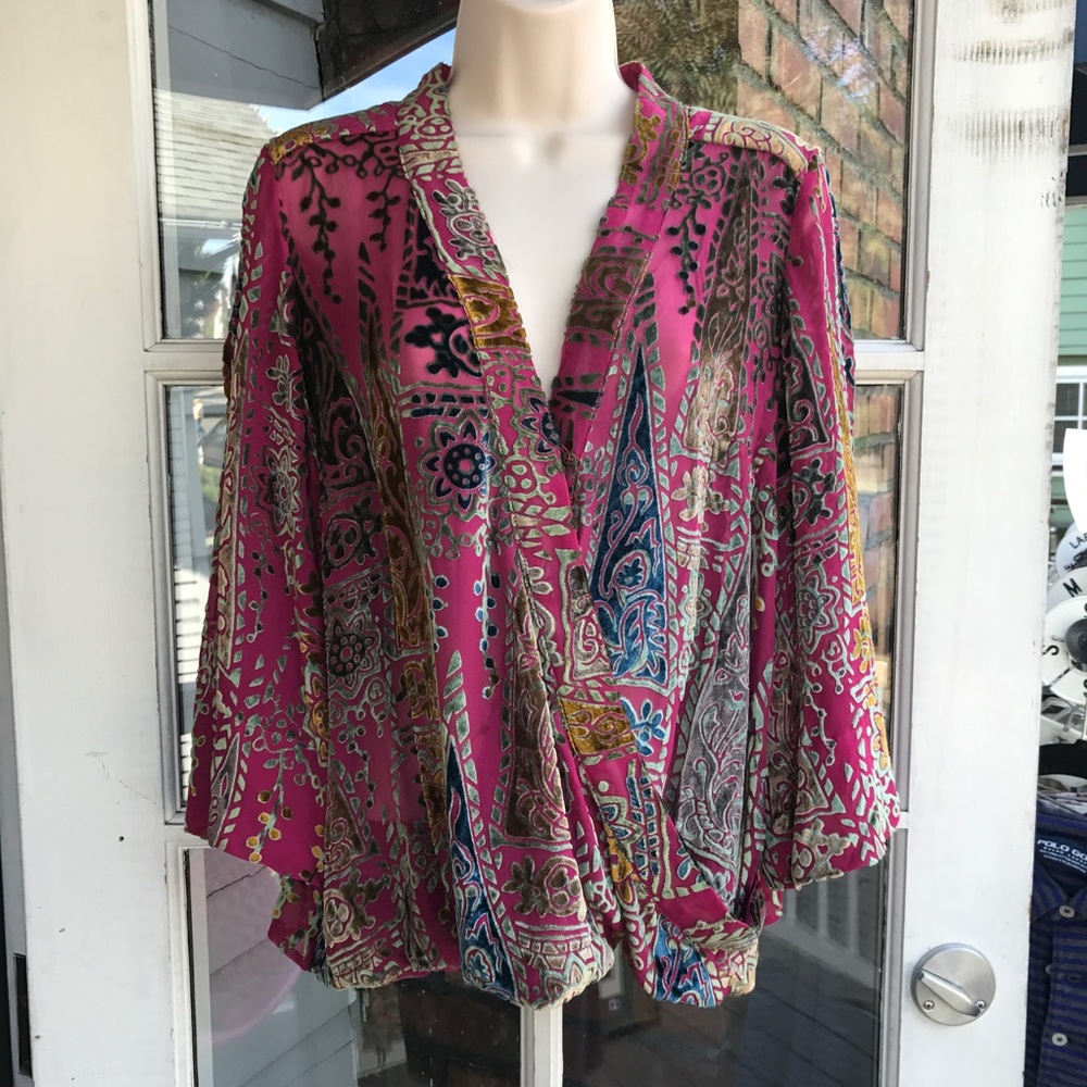 Anthropologie Floreat silk/viscose blouse👚 ❤️