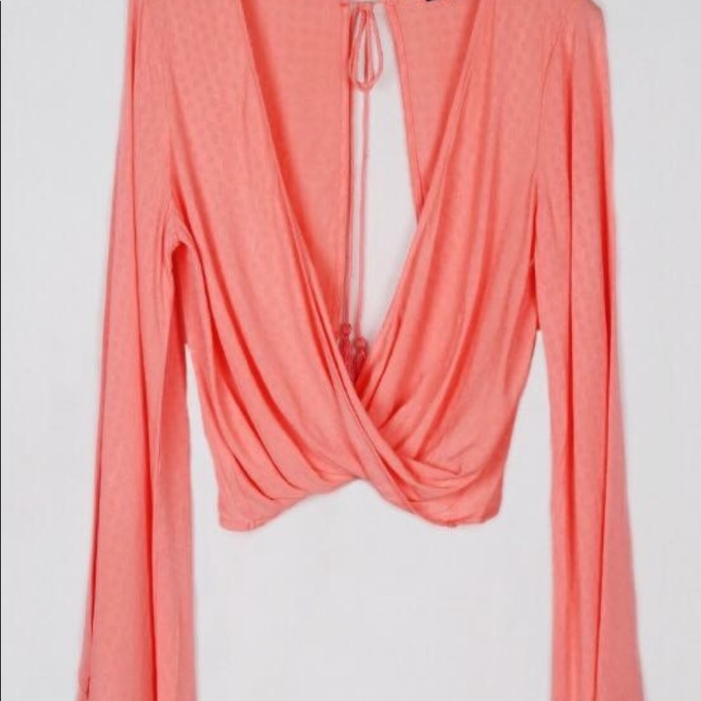 Twist shirt backless wrap