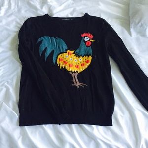 Modcloth rooster sweater