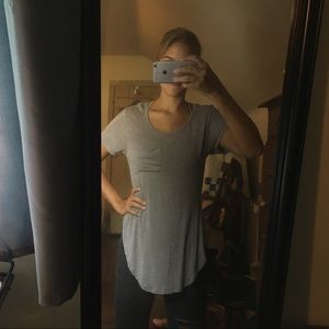 Soft gray top