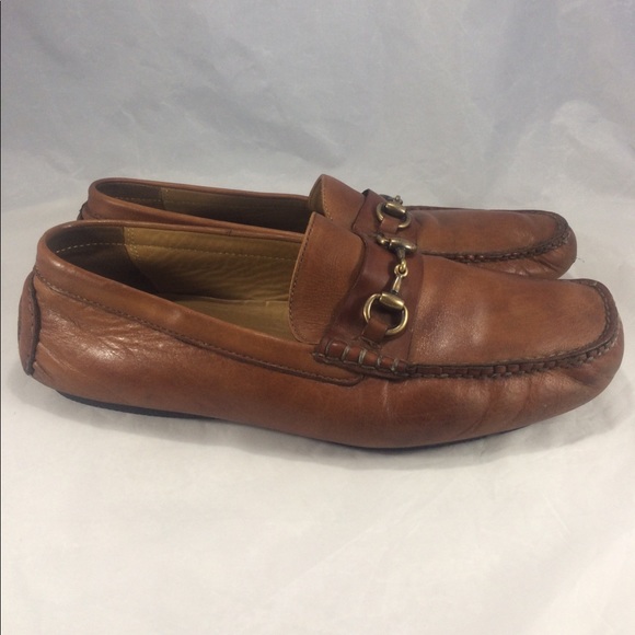 Cole haan brown leather horsebit driving moccasins - Picture 2 of 8