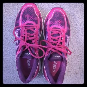 Pink asics shoes