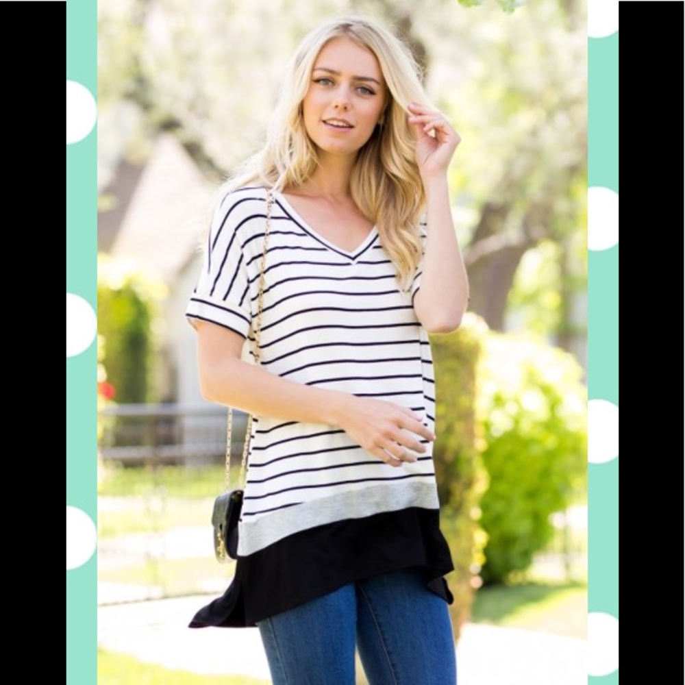 STRIPED TUNIC TOP
