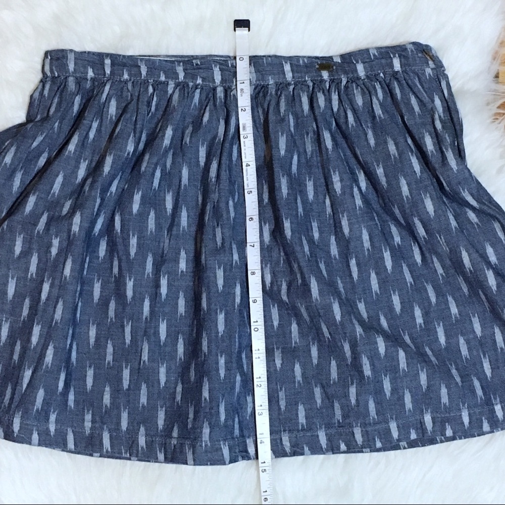 Pull&Bear blue chambray mini skirt - Picture 5 of 5