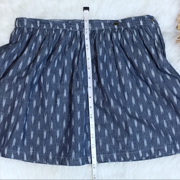 Pull&Bear blue chambray mini skirt - Picture 5 of 5