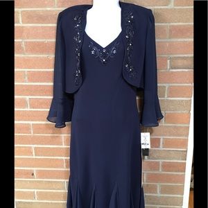 SLFashions two piece dress with bolero jacket