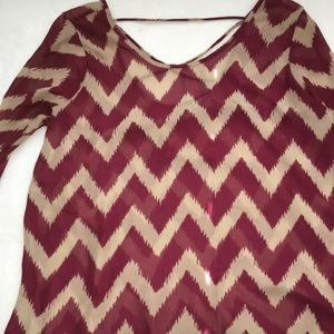 Long Sleeve Chevron Shirt.