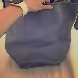 All leather real coach hobo purse