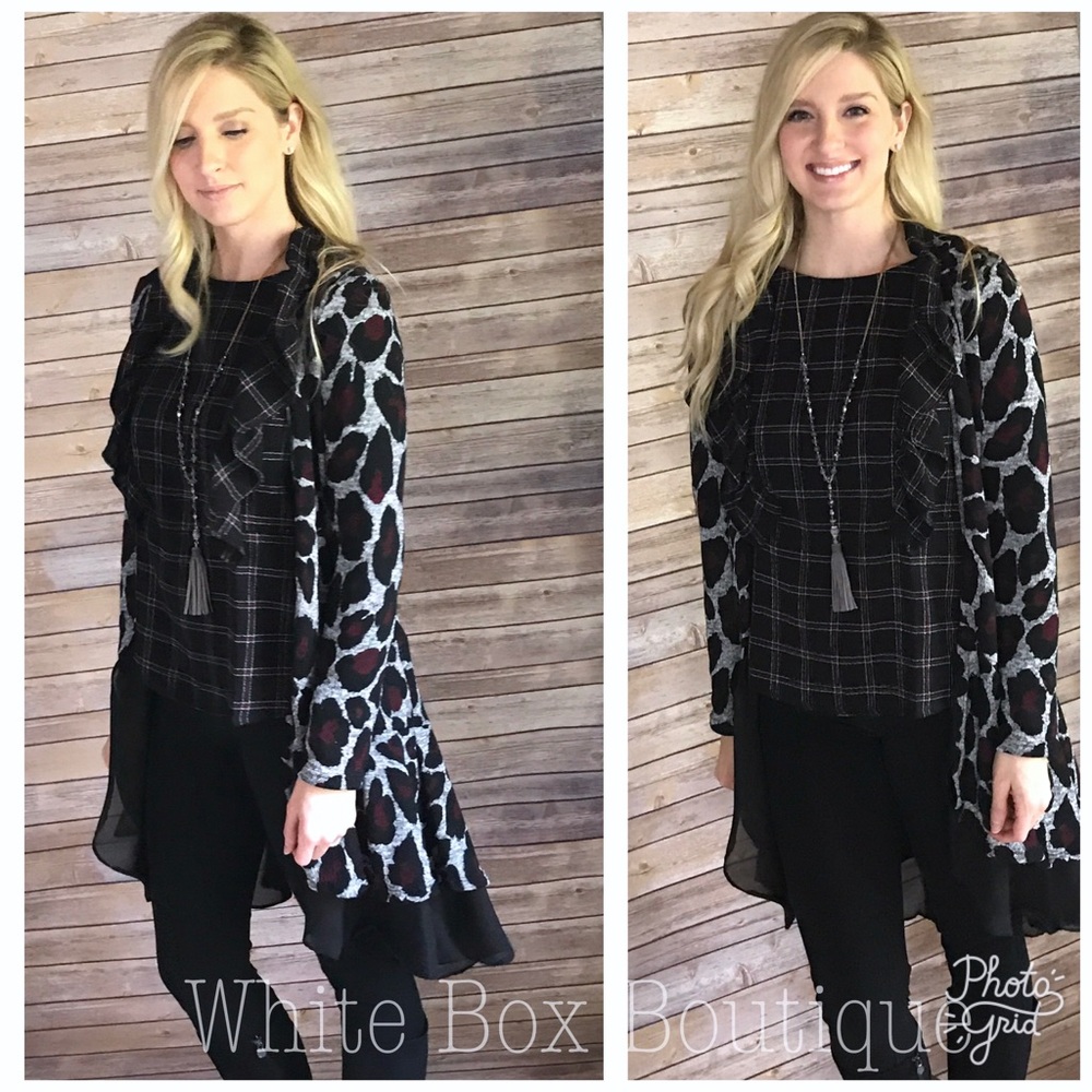 Animal Print Cardigan