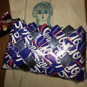Nahui Ollin York peppermint patty wristlet