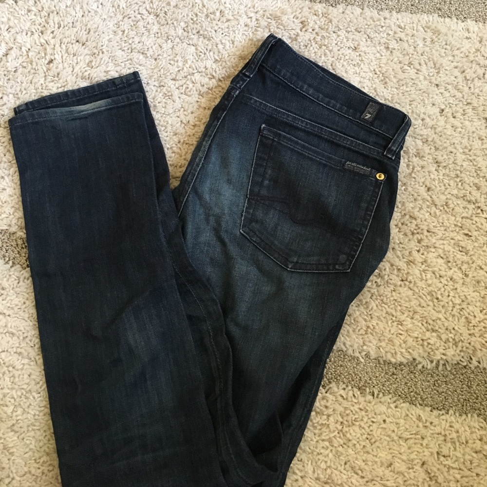7 for all mankind dark jeans