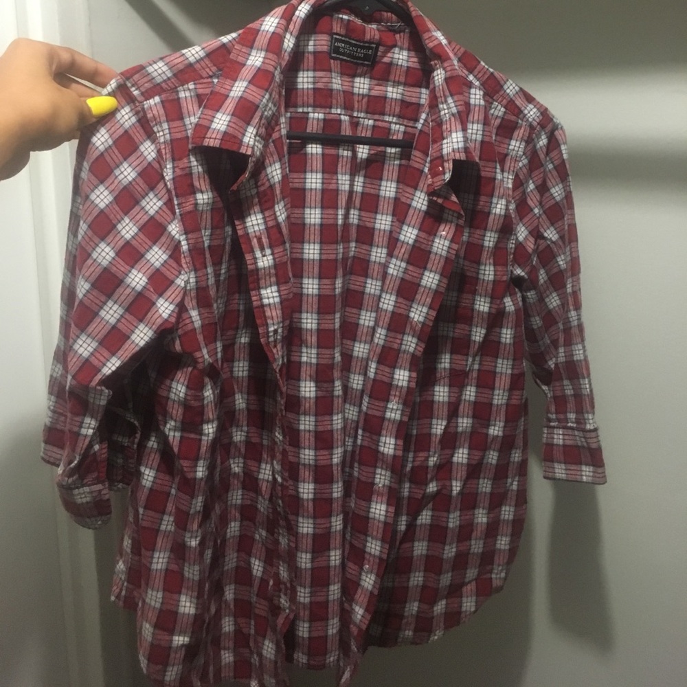 Plaid button up shirt