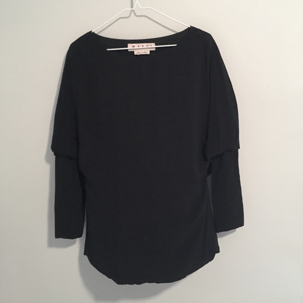 Marni drapey black top