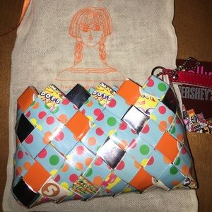 Nahui Ollin Dots candy wristlet