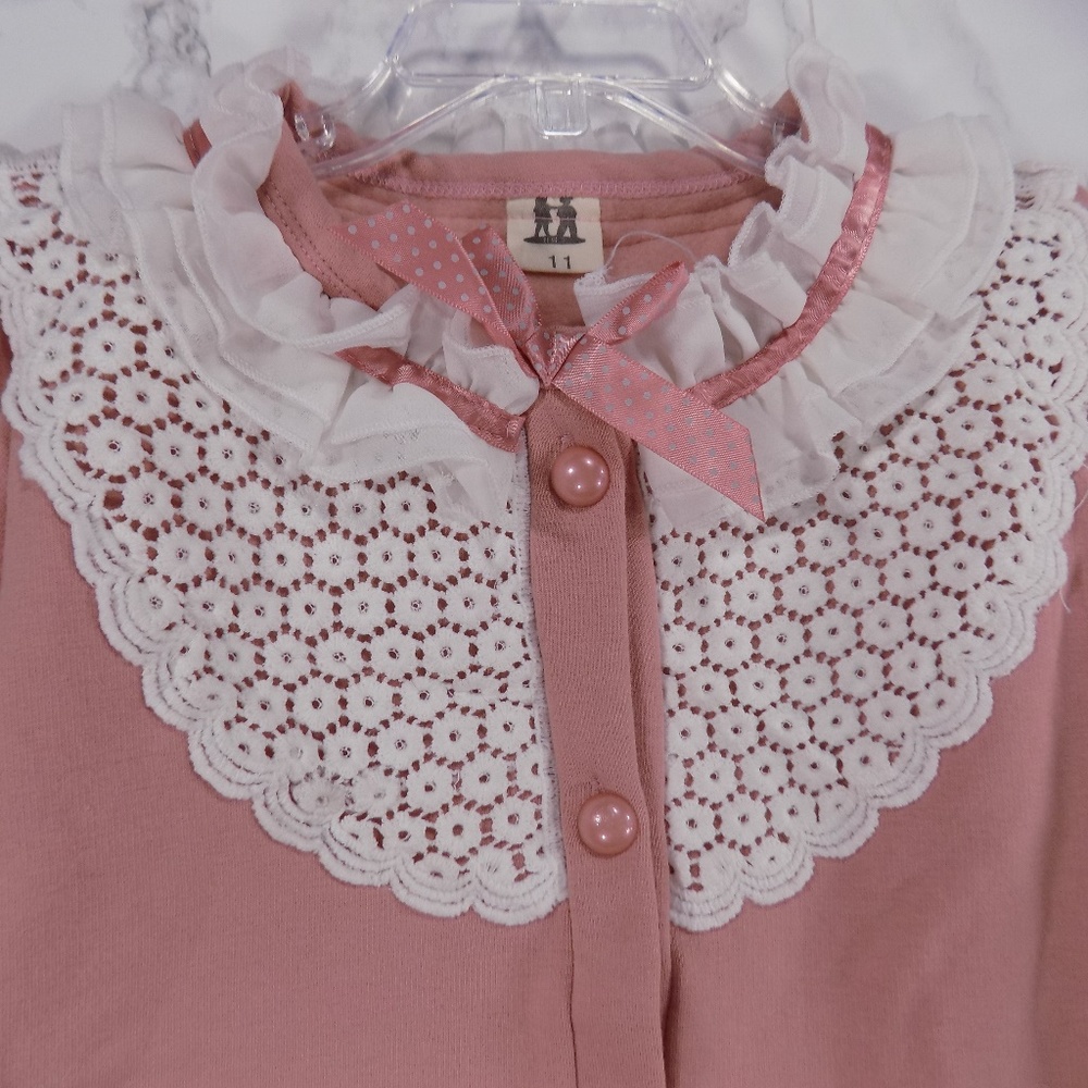 SALE***Pink Lace Tunic. Kids   :) - Picture 2 of 5