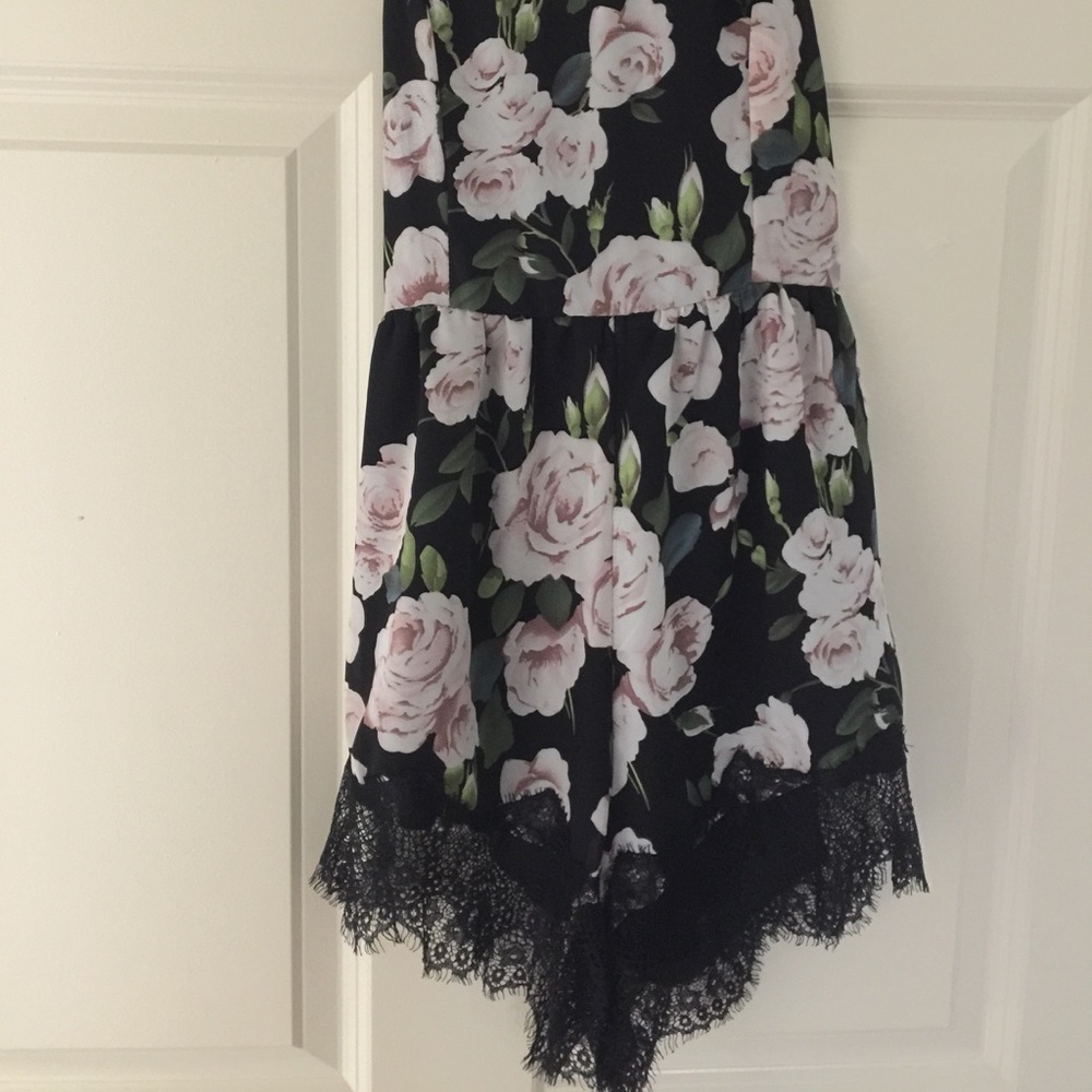 Flower print romper