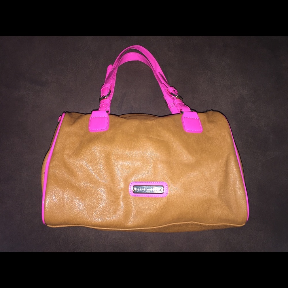 Steve Madden hot pink patent leather handbag