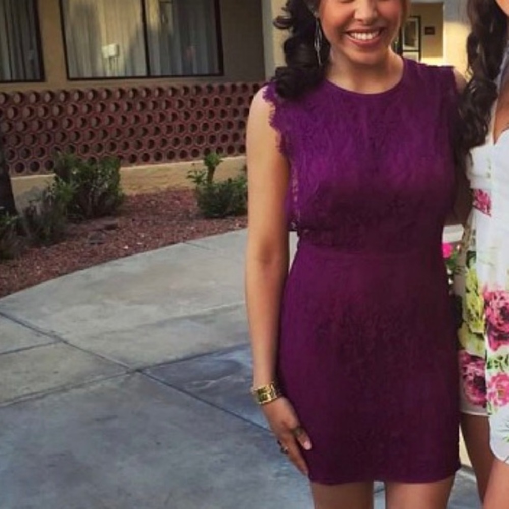 Purple lace urban outfitters dress