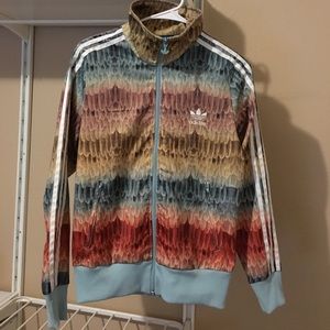 Adidas Firebird Track Jacket Multifeather Print