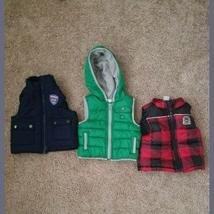 3  12m boys puffer vest