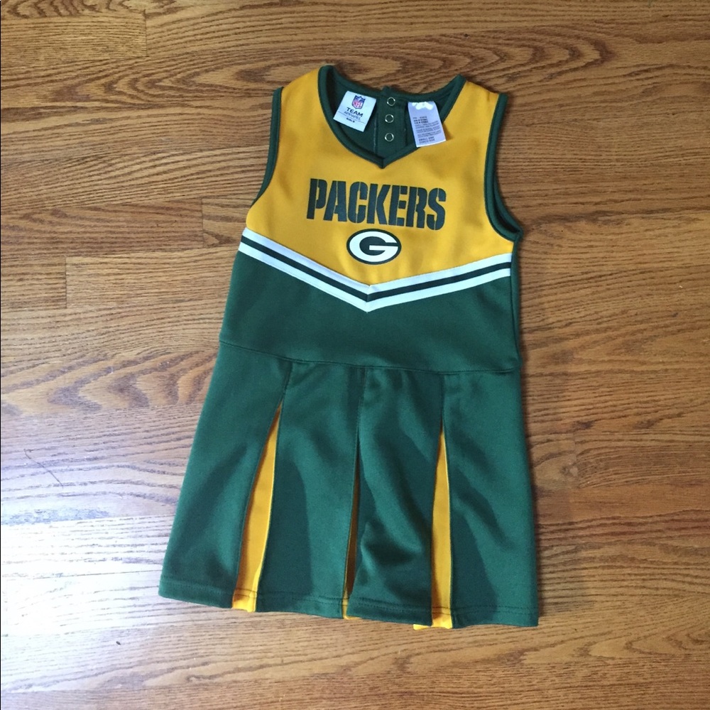 EUC Girls Green Bay Packers cheer dress size 6/6X