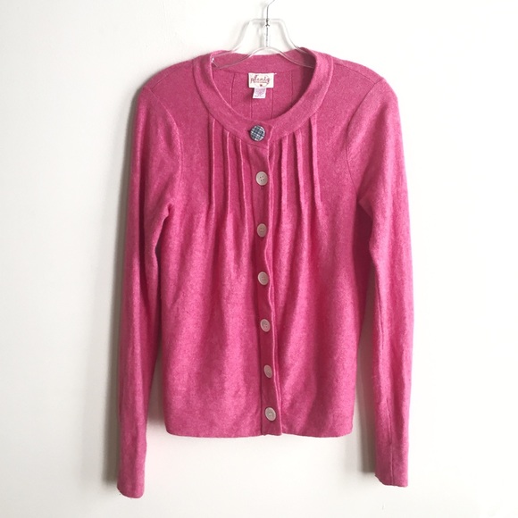 Anthropologie Sweaters - ❗️SALE❗️ Anthropologie Plenty Pink Pleated Cardiga