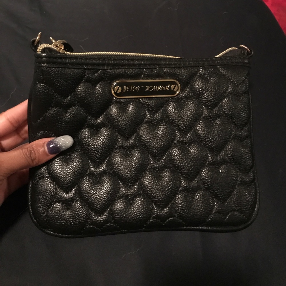 Betsy Johnson black pouch