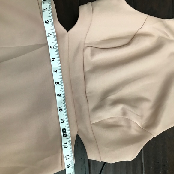 Blush pencil dress with open back. - Picture 5 of 5