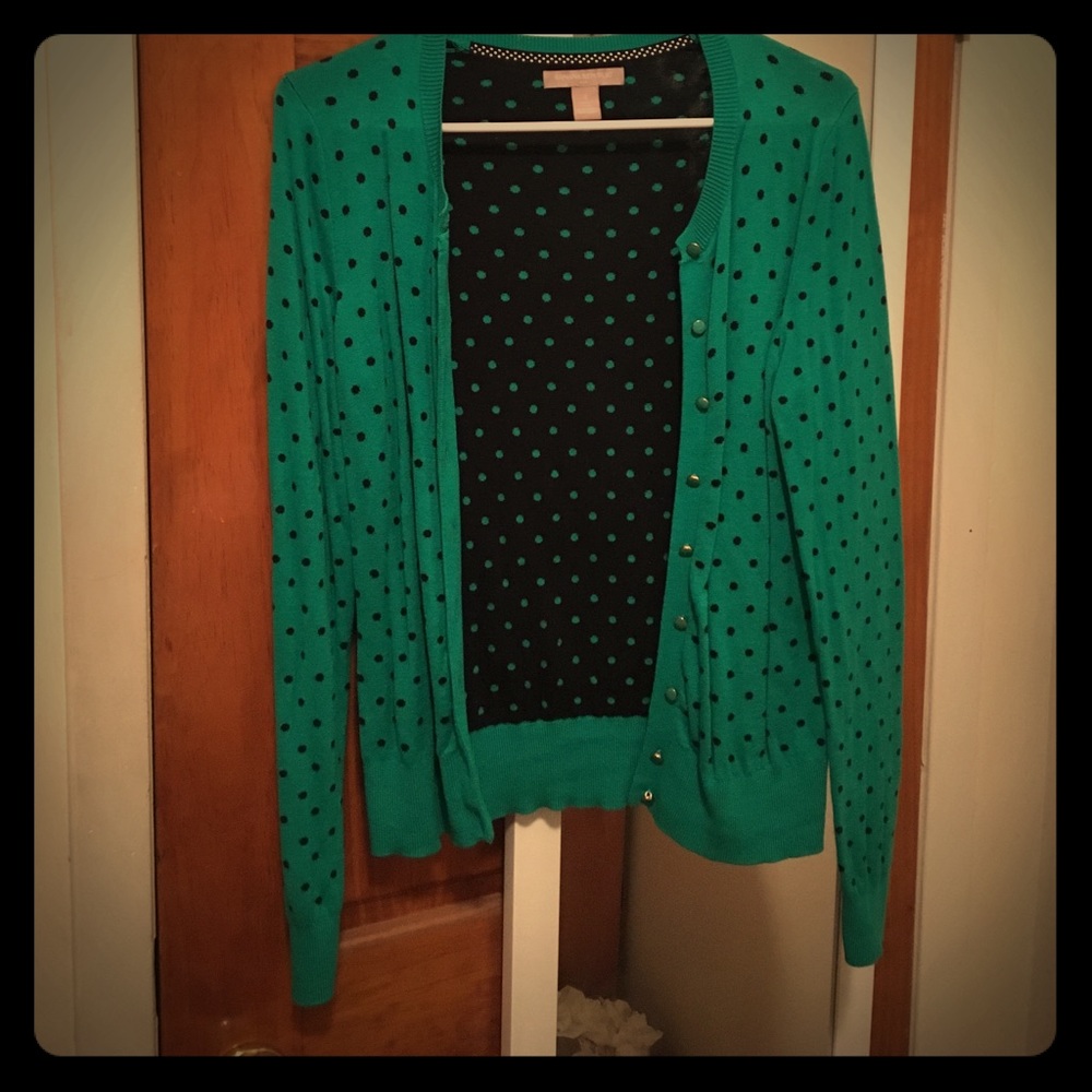 Banana Republic polka dot cardigan