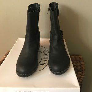 Steve Madden Decieve Black leather boots
