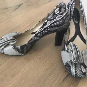 Snakeskin pumps