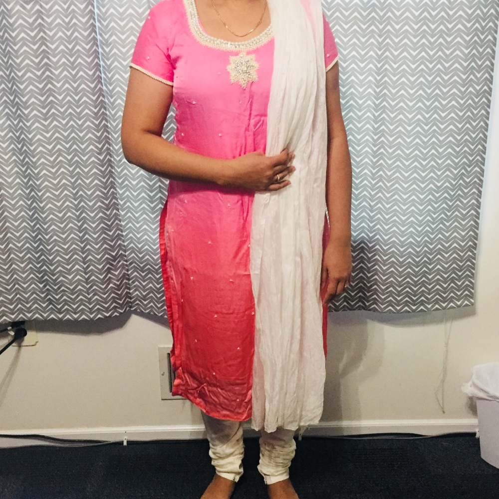 gorgeous pink indian dress