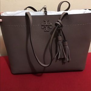 Brand New Tory Burch Grey McGraw Tote Brand New Tory Burch Grey McGraw Tote