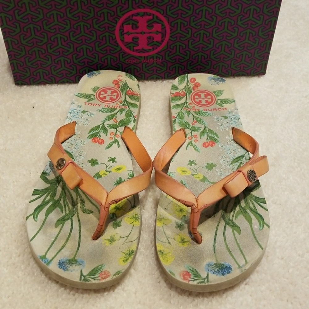 AUTH Tory Burch Flip Flops Thong Sandal Size 8