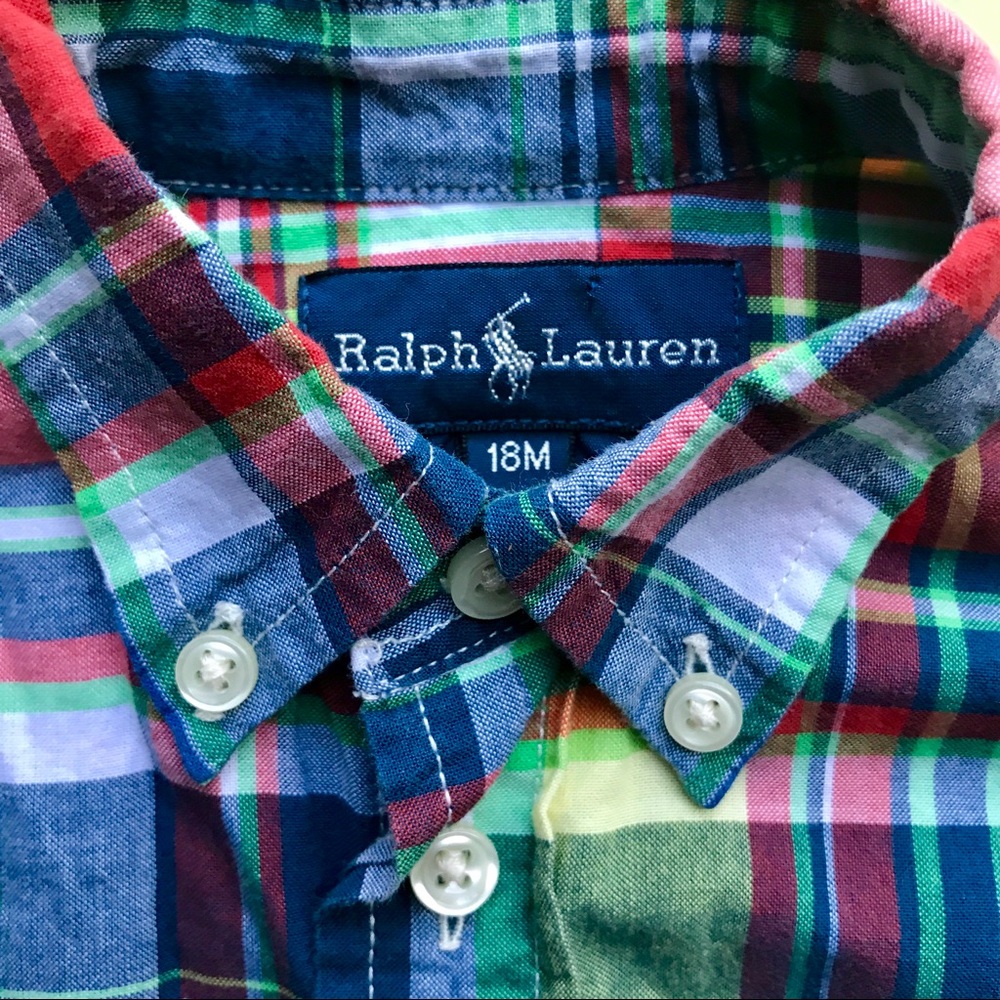 Ralph Lauren Toddler Boy Plaid Shirt