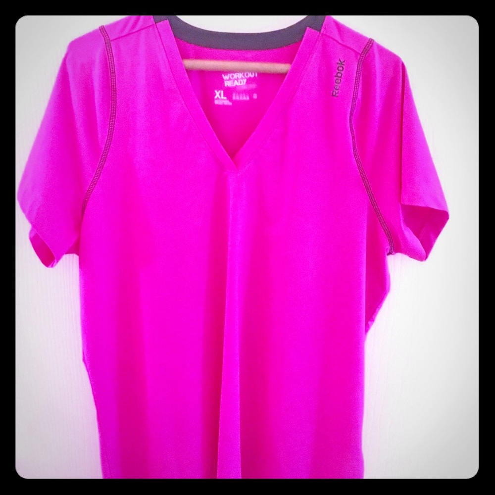 Hot Pink Reebok Workout Ready - XL.