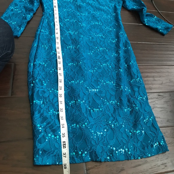 Lace and sequin pencil dress - Picture 4 of 5