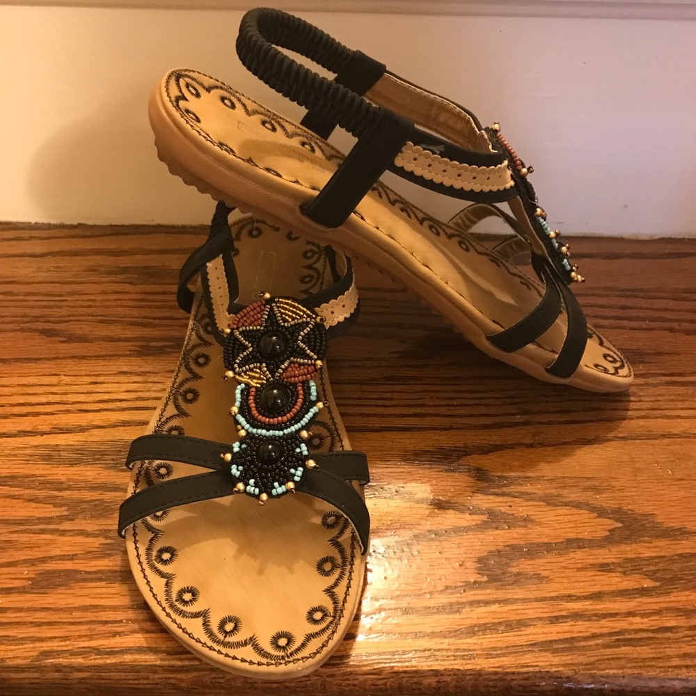 Beaded sandals
