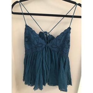 Blue Free People Tank