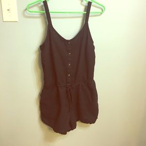 Old Navy Romper Black Linen