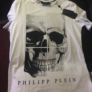 Philipp plein white t shirt