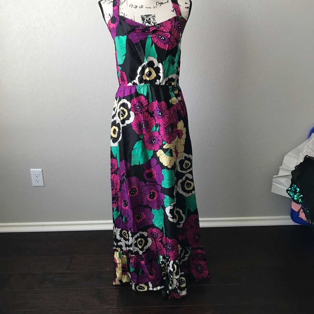 Kimchi & blue silk maxi dress anthropologie