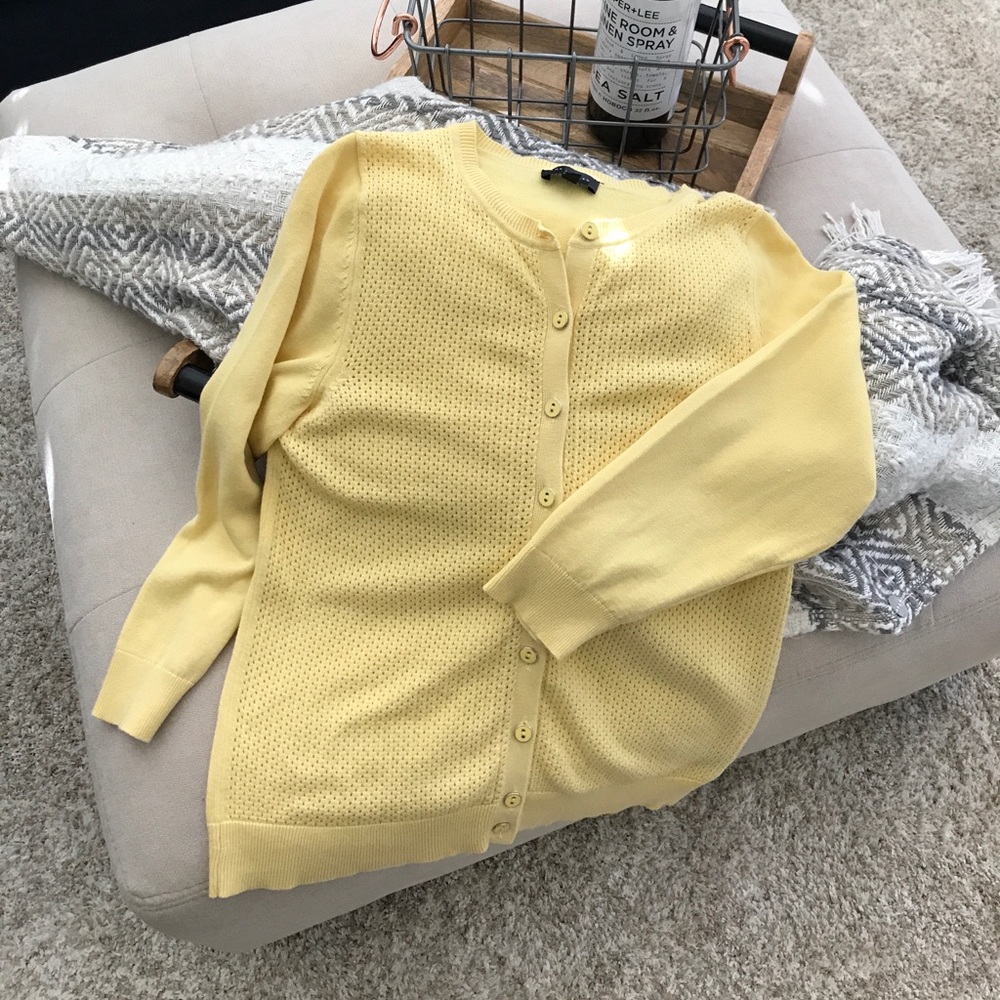 The Limited yellow cardigan