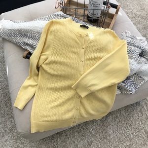 The Limited yellow cardigan