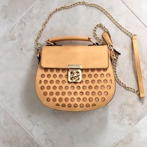 Donating soon Vieta yellow honeycomb crossbody bag
