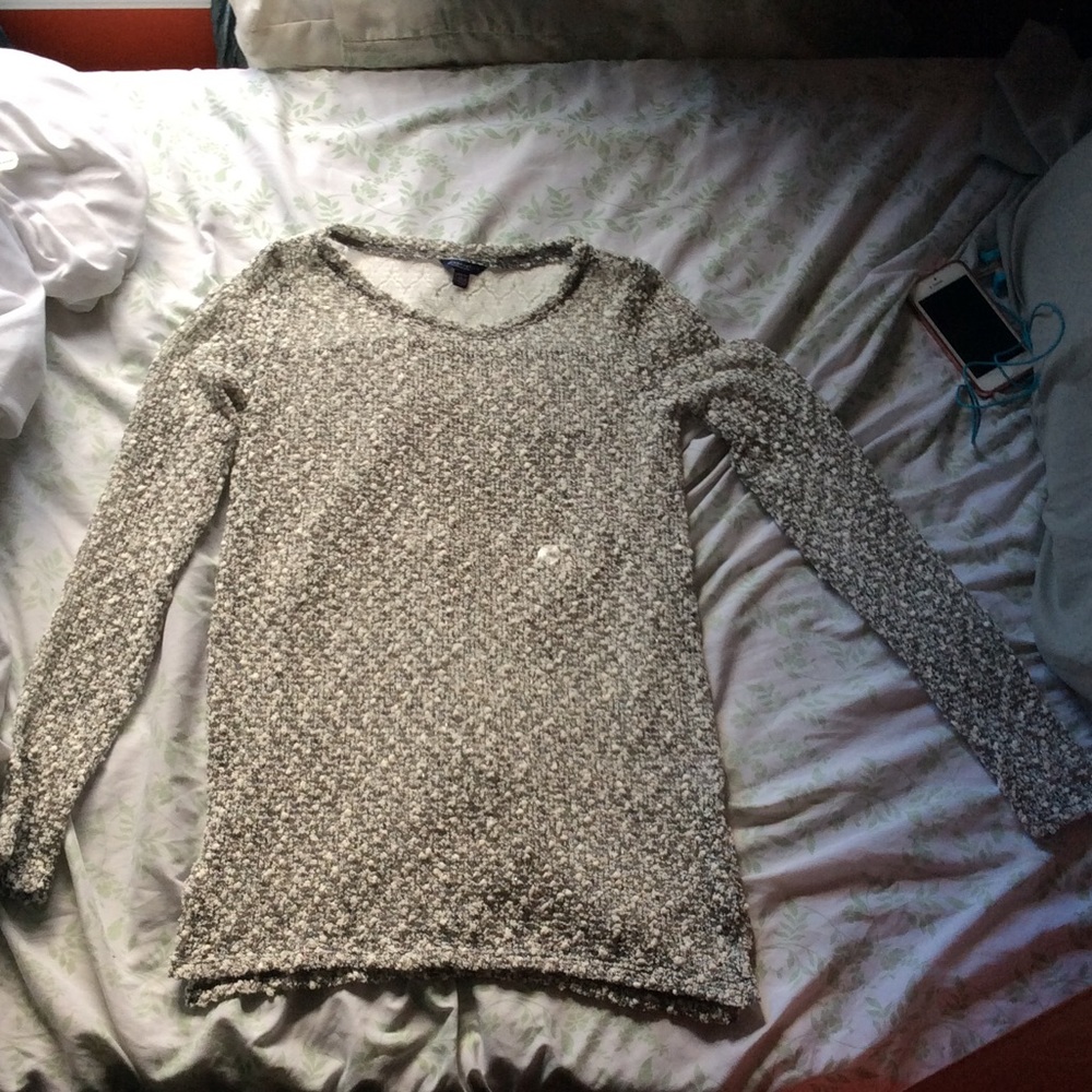 See through knitted sweater