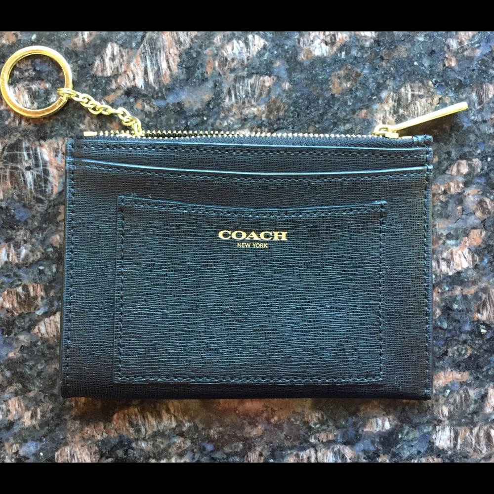 NWOT Coach leather key fob